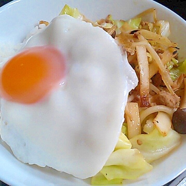 行者にんにく醤油で簡単野菜そぼろ炒め